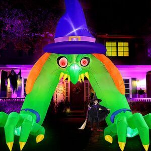 T3 12 FT Giant Halloween Inflatable Witch Archway Outdoor Decorations, Original